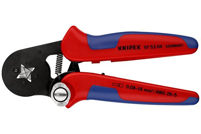 KNIPEX Crimpzange für Aderendhülsenzange 180mm 0,08-10qmm 2