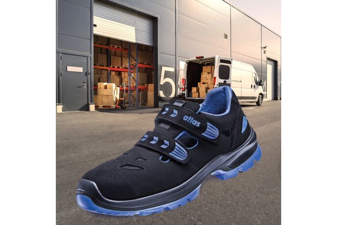 sandal SL S1P size - 465 BLUE 12 width 47 safety XP ATLAS ESD