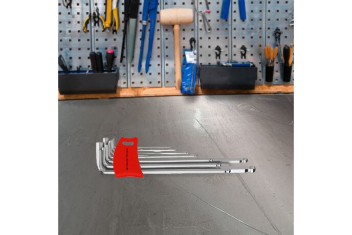 PB Swiss Tools Winkelschraubendreher-Set Mit Kugelkopf – Für Innensechskant, Größen 1,5–6 Mm