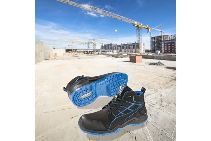 PUMA safety shoe high KRYPTON BLUE 634200, S3 SRC ESD