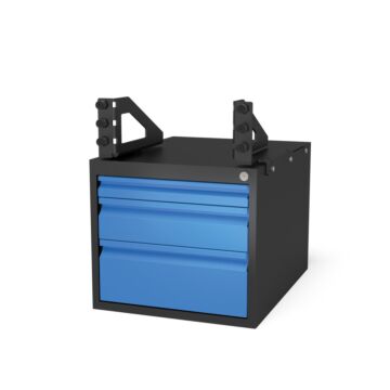 SIEGMUND Set Sub Table Box abschließbar für PLUS Tisch inkl. 3 Schubladen, System 22