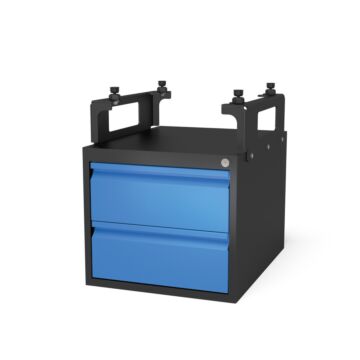 SIEGMUND Sub Table Box für System 28 abschließbar, für Basic, inkl. 2 Schubladen, System 28