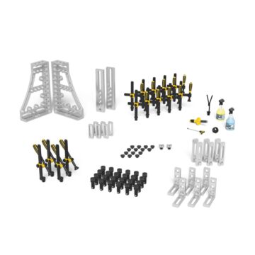 SIEGMUND Set2 Alu für Schweißtisch 28mm Nr. 283200.A, System 28