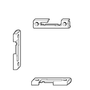 ROTO Sicherheits-Schliesstück Holz Stahl links Euronut 7/8 mm 20mm Bauhöhe 20 mm mit Sicherheitsmechanismus