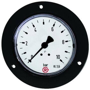 RIEGLER Standardmano, Frontring Stahlblech schwarz, hinten