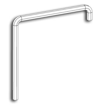 MACO Sechskantstiftschlüssel 4 mm 75 X75 2X gebogen
