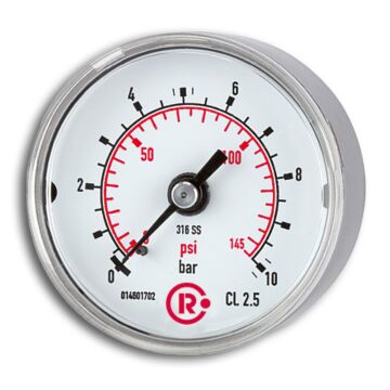 Standardmanometer mit CrNi-Stahlgehäuse, RIEGLER