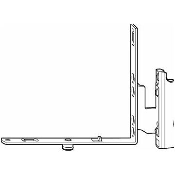 ROTO Rundbogen-Falzeckband Holz E5 rechts 12/18-9, Farbe: Silber, Falzluft 12mm