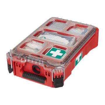 MILWAUKEE Erste-Hilfe-Kit im Compact Organiser PACKOUT DIN 13157