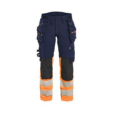 BLAKLÄDER Damenhose High Vis Marine/Orange