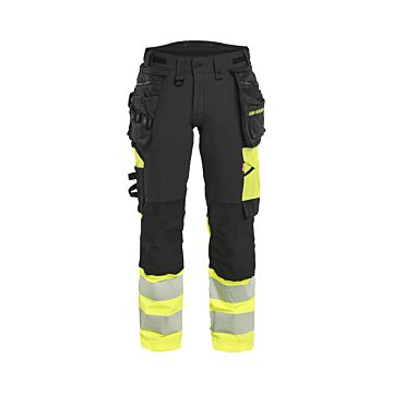 BLAKLÄDER Damenhose High Vis Schwarz/Gelb