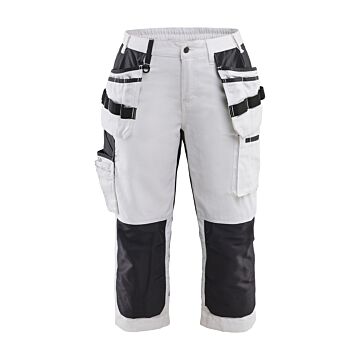 BLAKLÄDER Maler Piratenhose für Damen Weiß/Schwarz