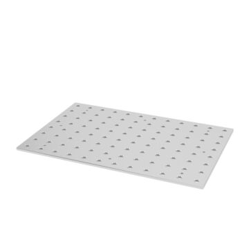 SIEGMUND Lochplatte Premium Light 1200x800x15mm Edelstahl, 28er für Workstation