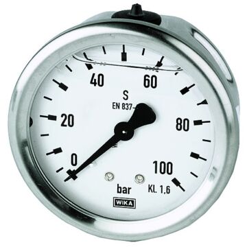 RIEGLER Glyzerinmanometer, Anschluss hinten, zentrisch