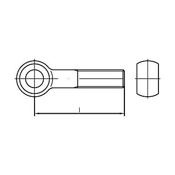 Augenschrauben, galvanisch verzinkt DIN 444-4.6/M6X30 (VE50), CAB FASTENING