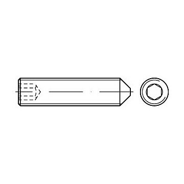 Gewindestifte DIN 914/M8X20 (VE200) (Madenschrauben), CAB FASTENING
