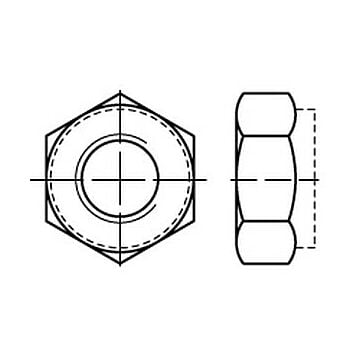 Sechskantmuttern mit Klemmteil, metr.fein ISO 10513 10 M 24 x 1,5 galv.verz. gal Zn VE=S, CAB FASTENING