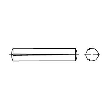 Kegelkerbstifte DIN 1471 1.4305 4 x 40 rostfrei A 1 VE=S, CAB FASTENING