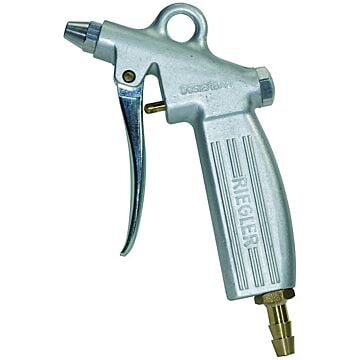 RIEGLER Dosierbare Blaspistole Aluminium-Druckguss vernickelt (Druckluftpistole) 