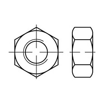 Sechskantmuttern, ISO-Typ 2 ISO 4033 12 M 27 VE=S, CAB FASTENING