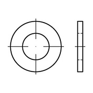 Flache Scheiben, normale Reihe,Produktklasse A ISO 7089 Kupfer 5 ( 5,3 x 10 x 1 ) Cu VE=S, CAB FASTENING