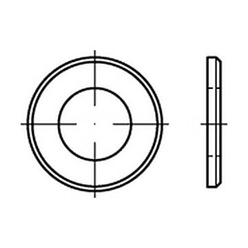Flache Scheiben ISO 7090 24 25 X 44 X 4 verzinkt, 200 HV (VE=100), CAB FASTENING