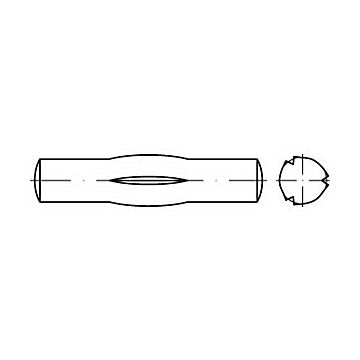 Knebelkerbstifte mit kurzen Kerben ISO 8742 Stahl 6 x 32 VE=S, CAB FASTENING