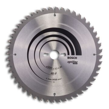 BOSCH HM-Kreissägeblatt 300x3,2/2,2x30mm, 48Z WZ