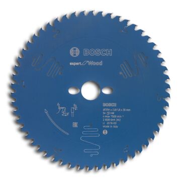BOSCH HM-Kreissägeblatt EXPERT 254x2,6/1,8x30mm, 54Z WZ