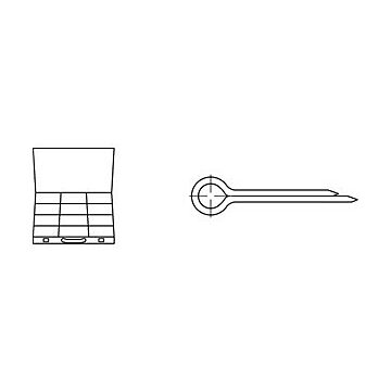 Sortimentskasten Nr. 82094 / 12 Sorten Splinte DIN 94 (1-20 bis 8-80), CAB FASTENING
