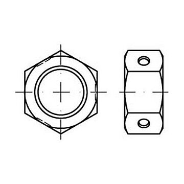 Sechskantmuttern mit KlemmteilGanzmetallmuttern ART 84032 Biloc-Muttern Kl. 10 M 12 galv.verz., CAB FASTENING