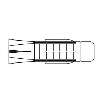 TOX-Allzweck-Dübel TRI ART 88382 TOX - Dübel TRI 7 x 36 Kunststoff VE=S, CAB FASTENING