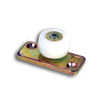 WOELM Gleitrolle auf Platte 459 PL Kunststoff