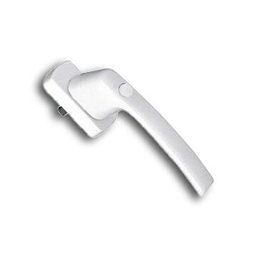 MACO Fenstergriff Harmony cremeweiß mit Sperrknopf Stiftlänge 35 mm 10/12 mm Nocken