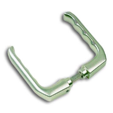 HOPPE ZT-Drückerpaar, London 113K/8, VK8, DL-R, Aluminium, naturfarbig eloxiert