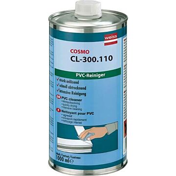 WEISS Cosmofen PVC- Reiniger  5 Stark Anlösend 1000ml Flasche