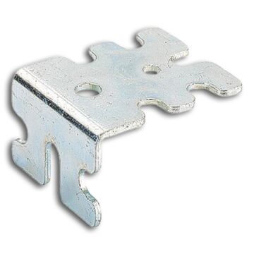 HETTICH MB-Eurowinkel, ohne Abdeckkappe, Lochreihensystem 32 mm, 24832, Stahl, verzinkt