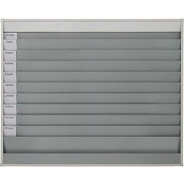 EICHNER Planungstafel 10 Schienen, A4, 1285mm