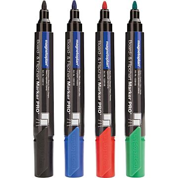 MAGNETOPLAN Kombimarker Sortiert / (Pack=4Stk.) (Markierstift) 