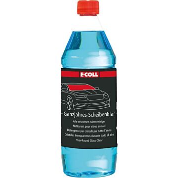 E-COLL Ganzjahres-Scheibenklar mit Citrusduft 1 ltr Flasche, unverdünnt bis -30 °C