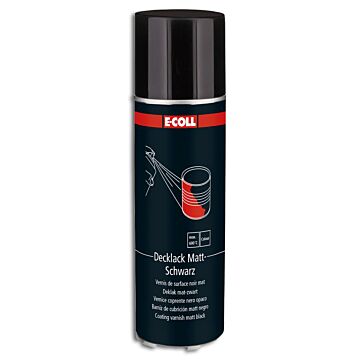 E-COLL EU Decklack schwarz-matt   400 ml