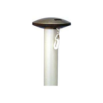 MWI-IKEMEYER Aluminium-Fahnenmast zylindrisch, Alu-Bodenhülse zweiteilig D60mm, HüB 5,5 m, HA