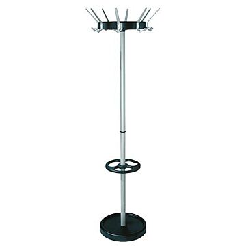 KERKMANN Garderobenständer H1800mm / Alusilber/schwarz