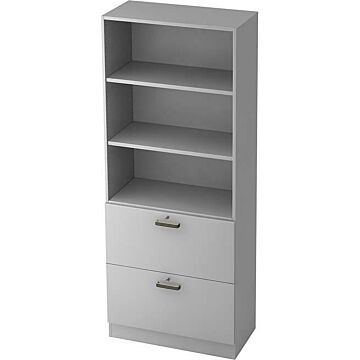 HAMMERBACHER Registraturschrank 7300SG 800x420x2000mm / grau-grau