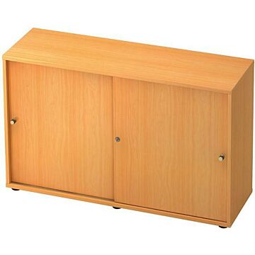 HAMMERBACHER Schiebetürenschrank Profi Buche, 120x40x74,8mm, 2Ordnerhöhen