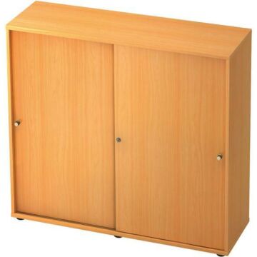 HAMMERBACHER Schiebetürenschrank Profi Buche, 120x40x100mm, 3Ordnerhöhen