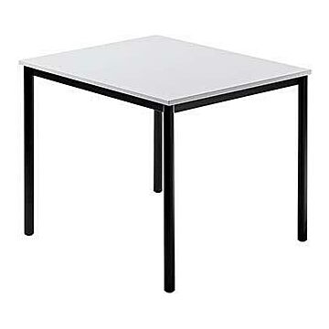 HAMMERBACHER Besprechungstisch 800x 800mm / lichtgrau/schwarz