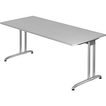 HAMMERBACHER Schreibtisch lichtgrau 1800x800 mm