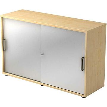 HAMMERBACHER Schiebetürenschrank 120x40x74,8cm AhornSilber