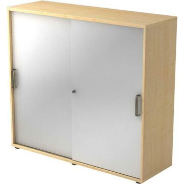 HAMMERBACHER Schiebetürenschrank 120x40x1100cmAhorn/Silber